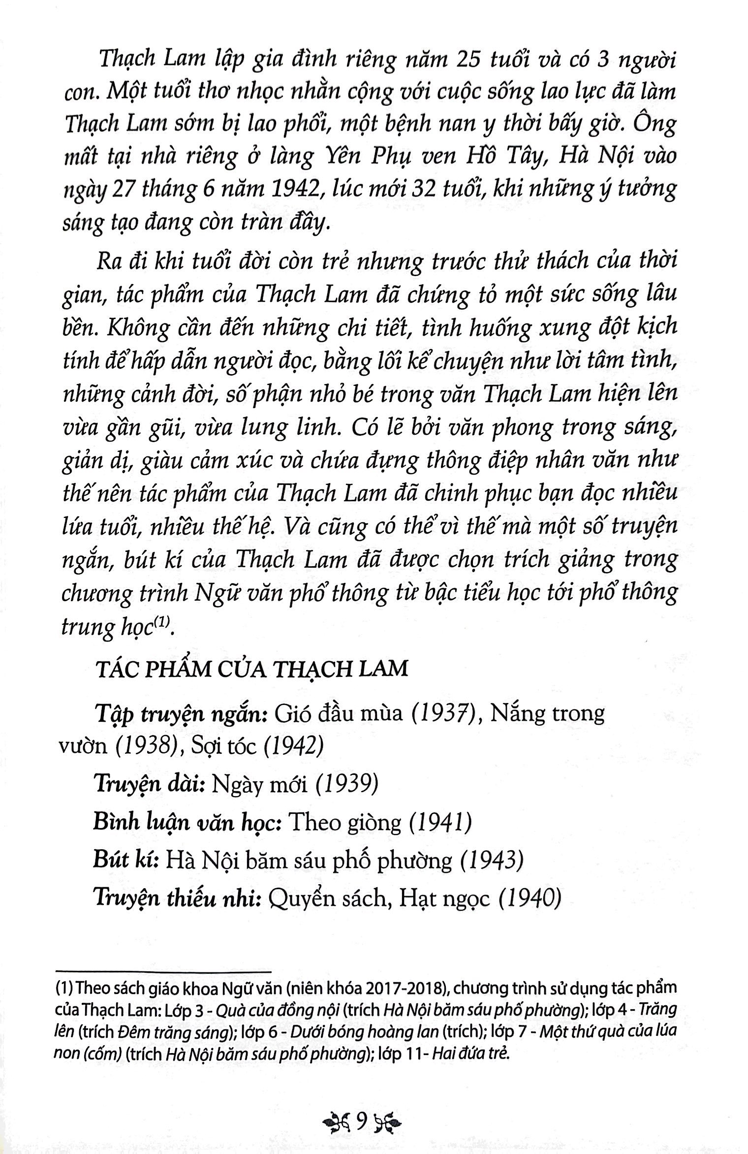 văn học trong nhà trường - gió lạnh đầu mùa (tái bản 2019)