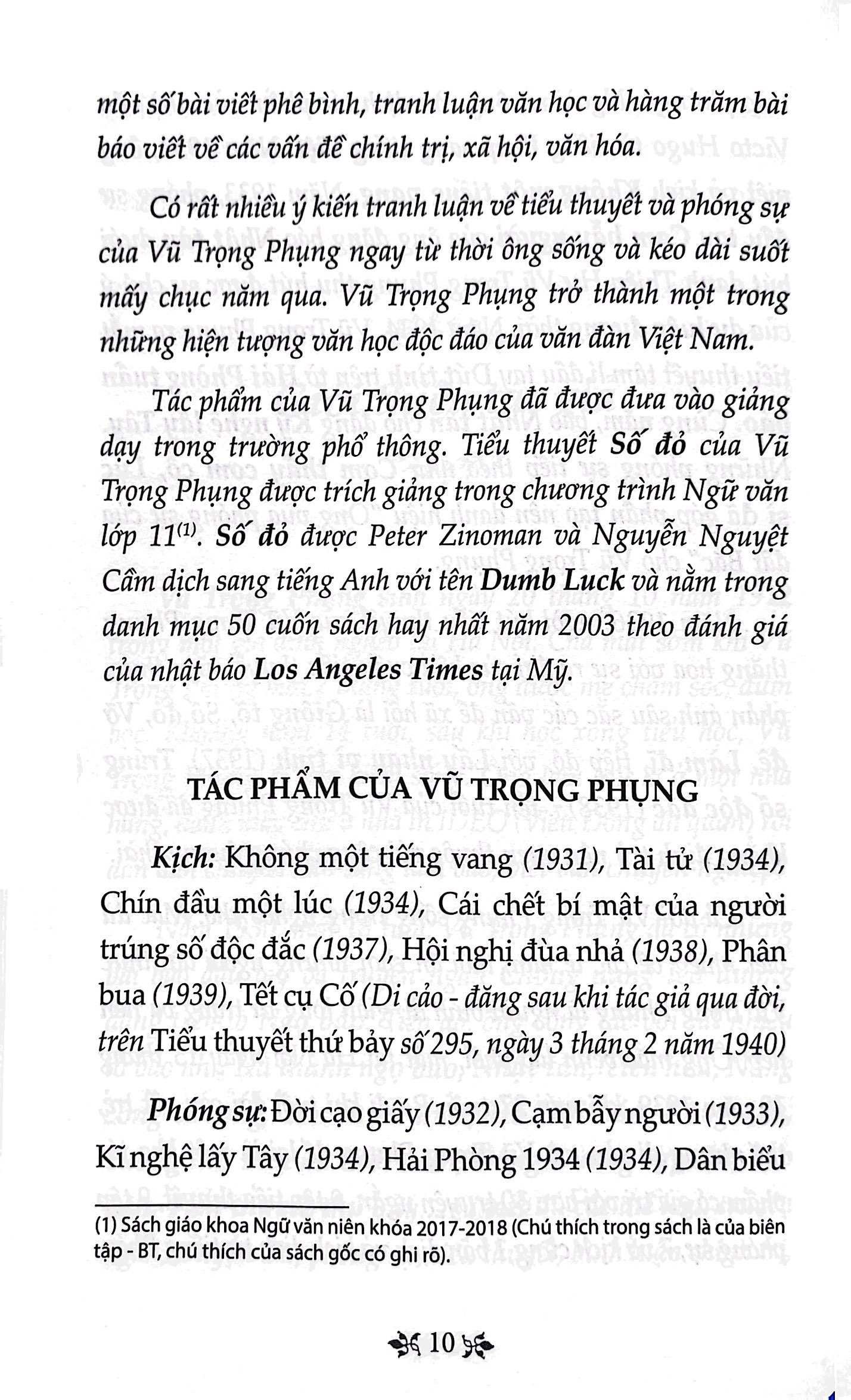 văn học trong nhà trường - số đỏ (tái bản 2021)