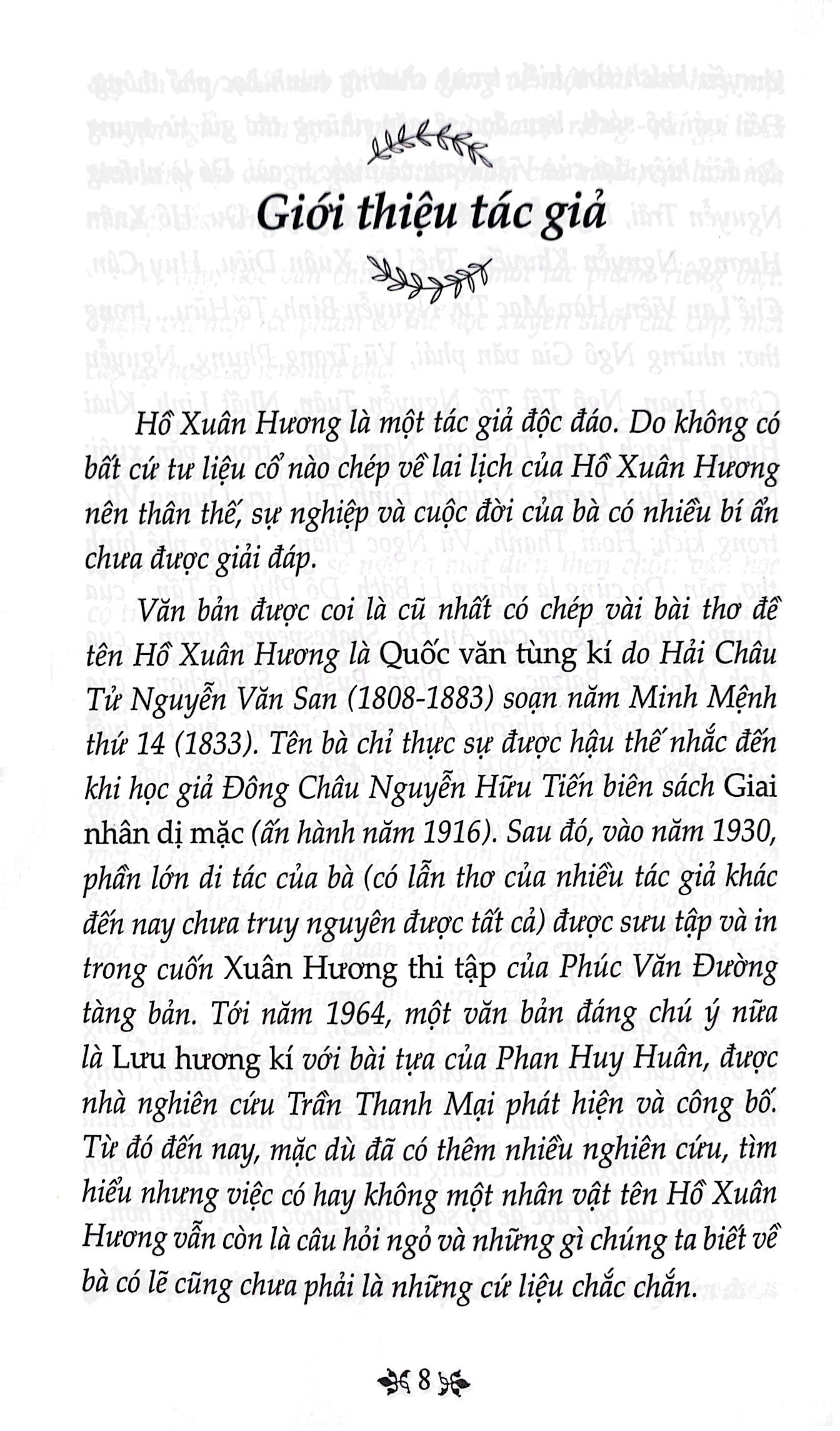 văn học trong nhà trường - thơ hồ xuân hương
