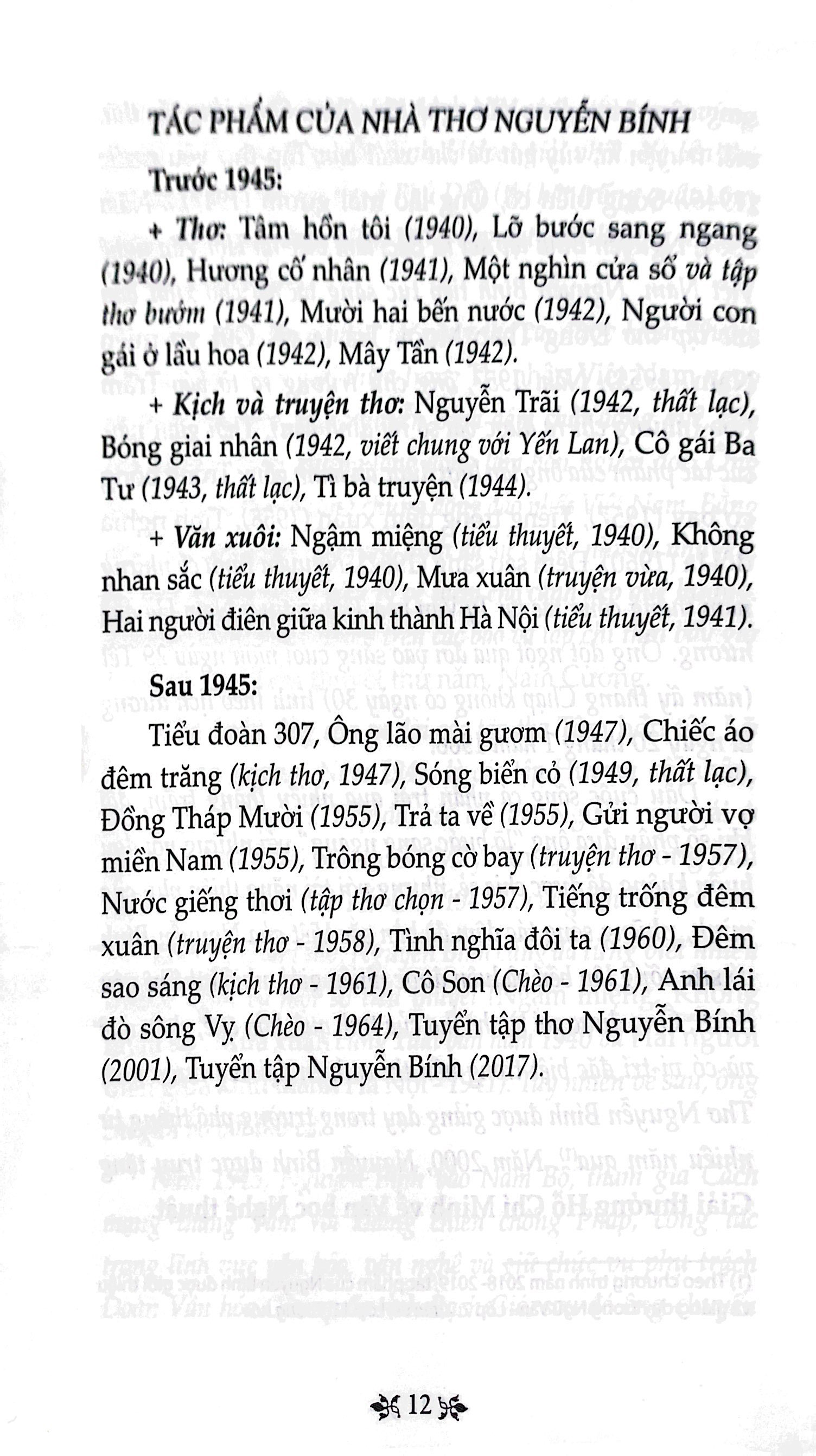 văn học trong nhà trường - thơ nguyễn bính