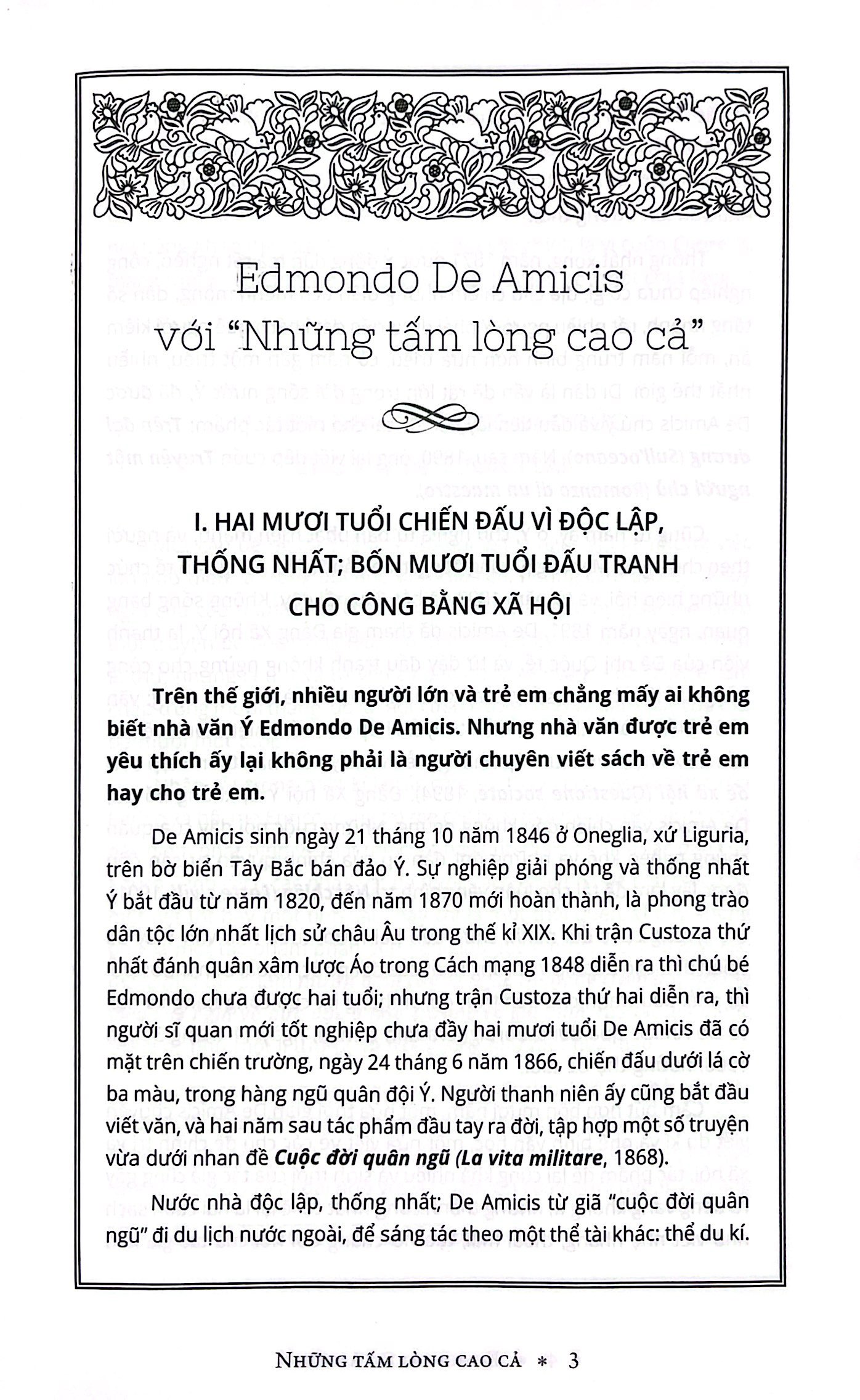 văn học ý - tác phẩm chọn lọc - những tấm lòng cao cả