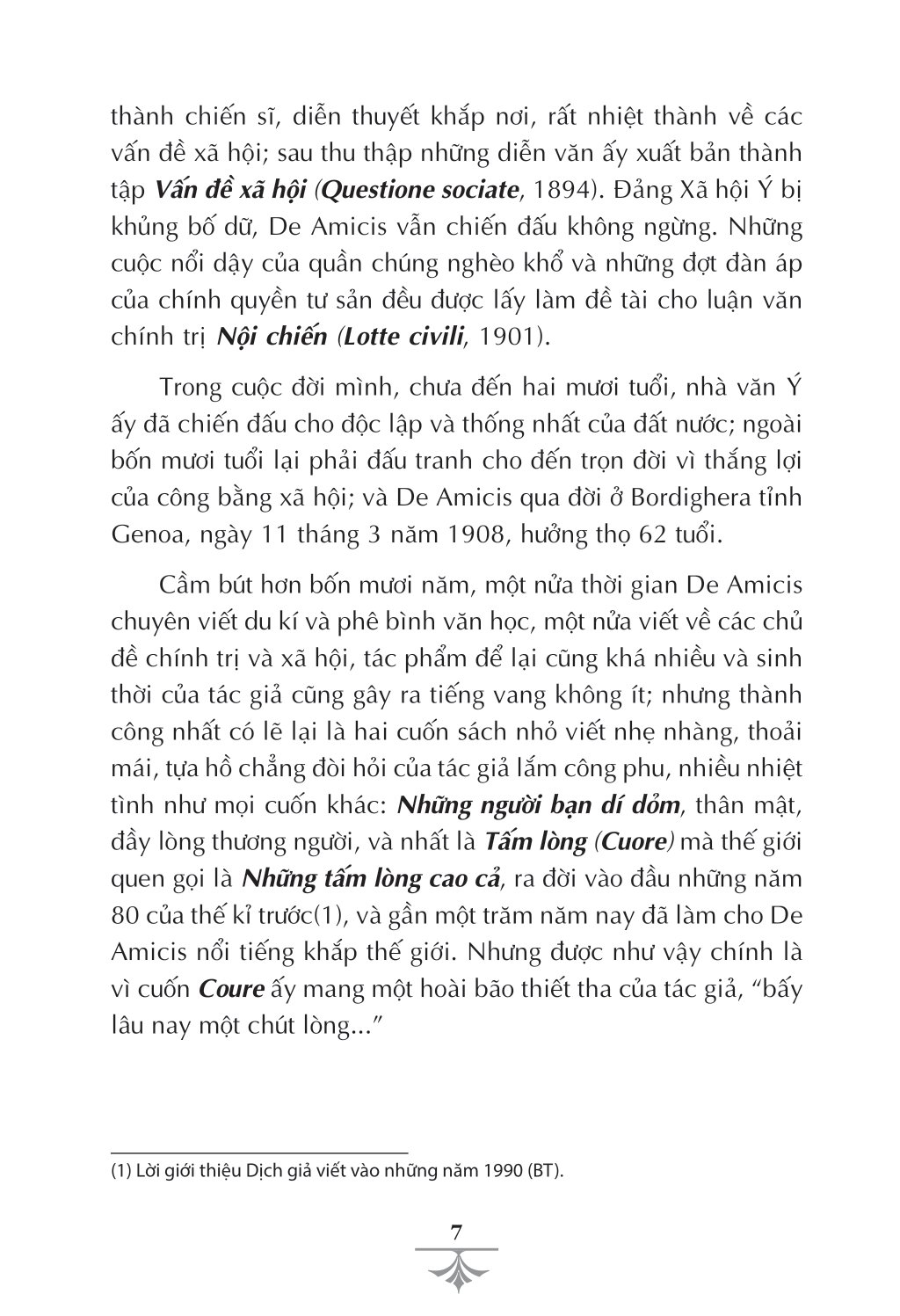 văn học ý - tác phẩm chọn lọc - những tấm lòng cao cả (tái bản 2022)