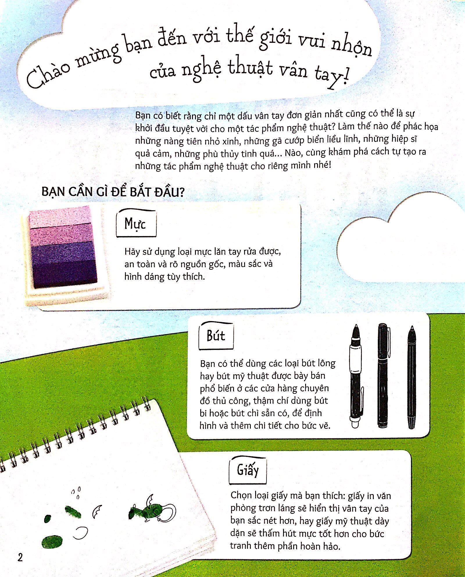 vân tay vui nhộn - tạo hình nhân vật hoạt hình