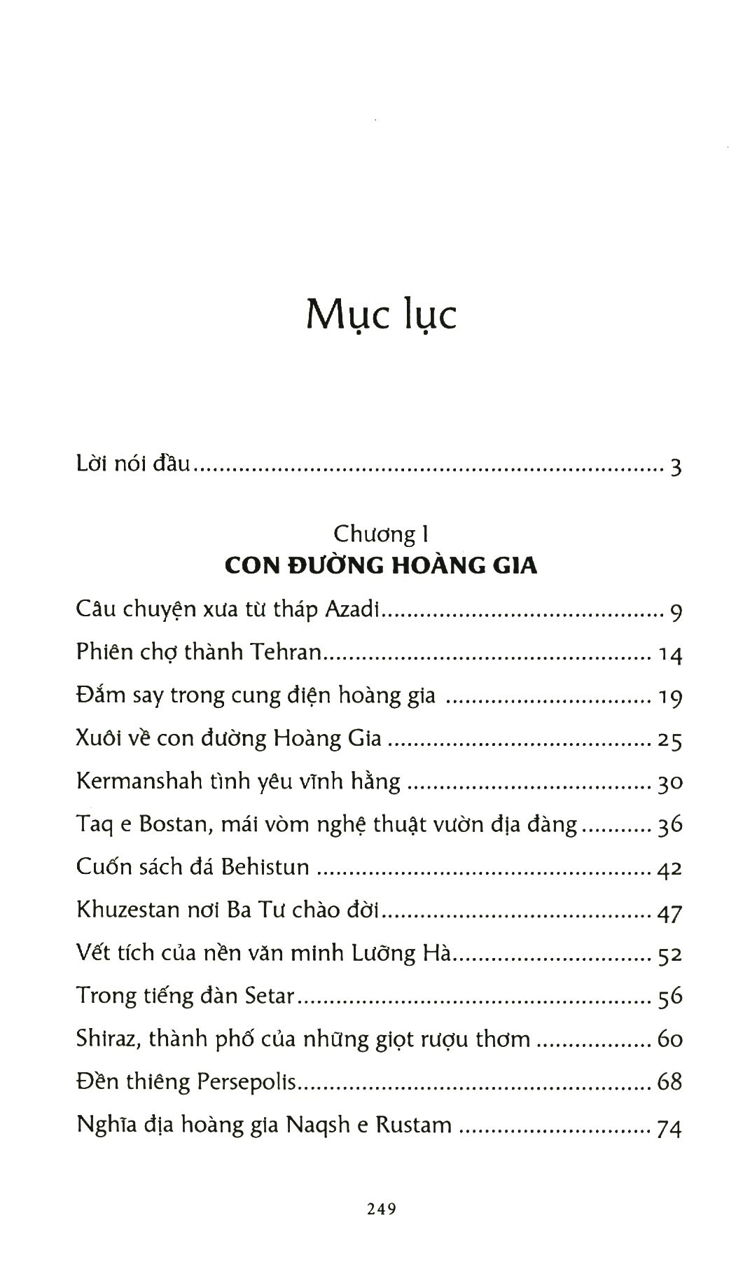 vàng son một thuở ba tư (tập du ký)