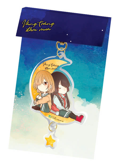 vầng trăng đêm mưa - tập 1 - bản sưu tầm - tặng kèm postcard + shikishi + móc khóa