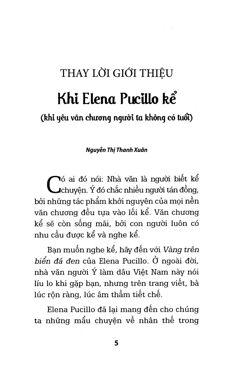 vàng trên biển đá đen