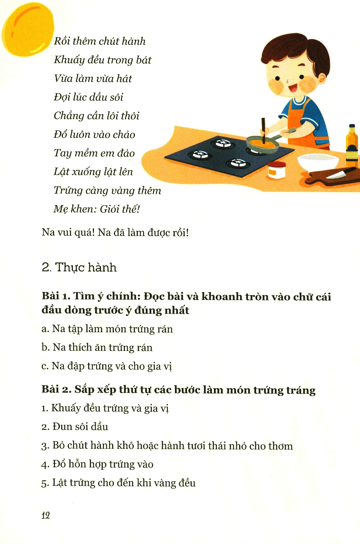 vào bếp nấu ăn, săn ngay điểm tốt