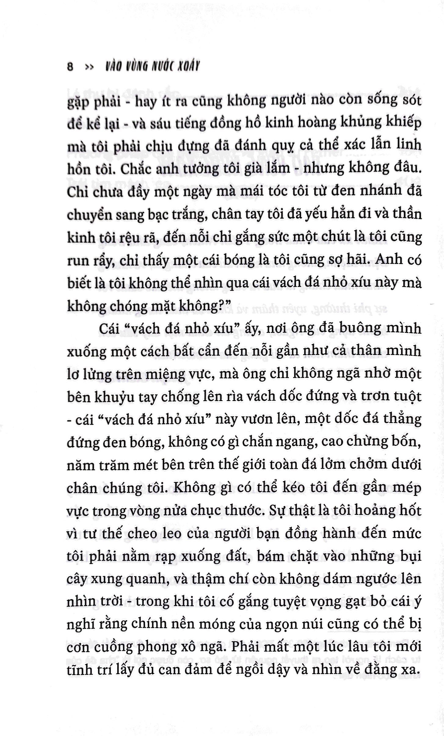vào vùng nước xoáy