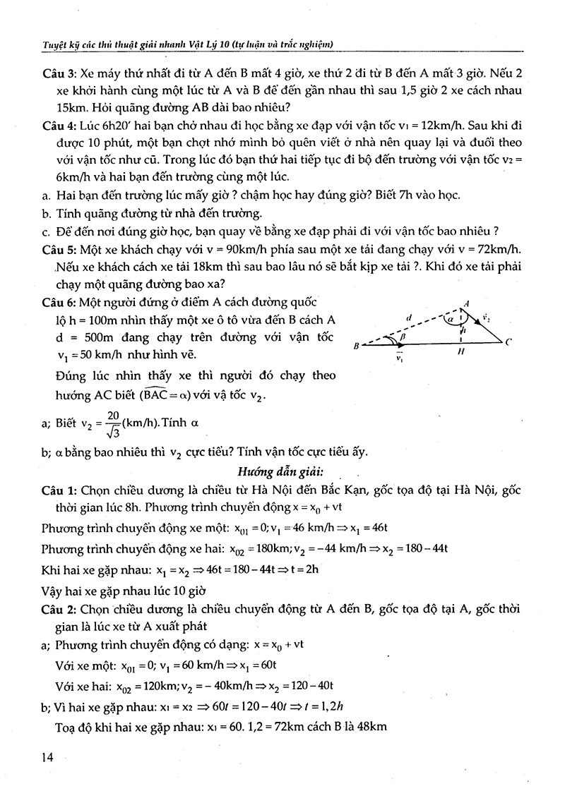 vật lý 10 - tuyệt kỹ các thủ thuật giải nhanh tự luận - trắc nghiệm