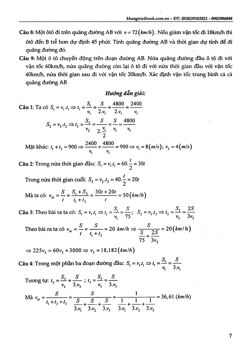vật lý 10 - tuyệt kỹ các thủ thuật giải nhanh tự luận - trắc nghiệm
