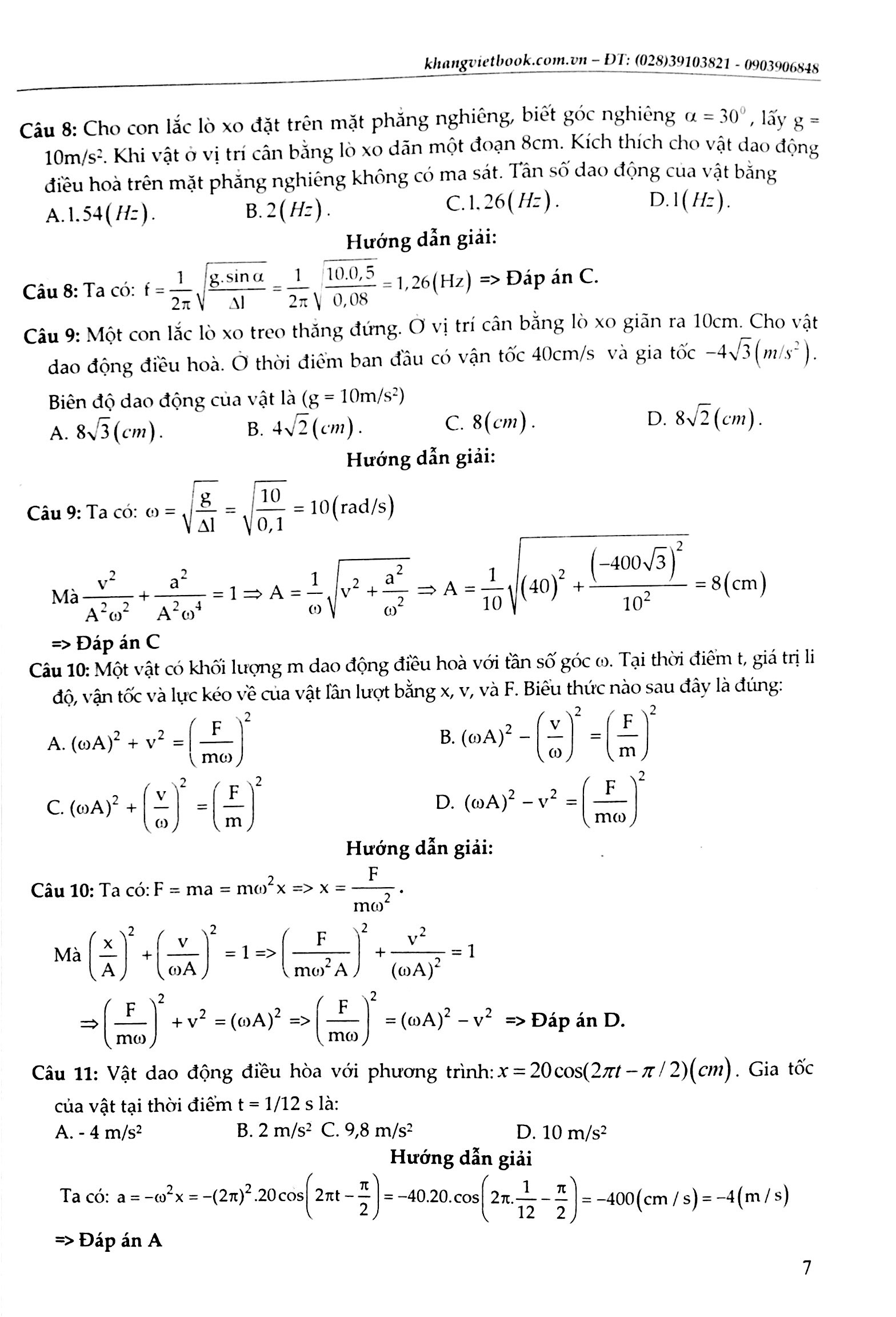 vật lý 12/1 - tuyệt kỹ các thủ thuật giải nhanh