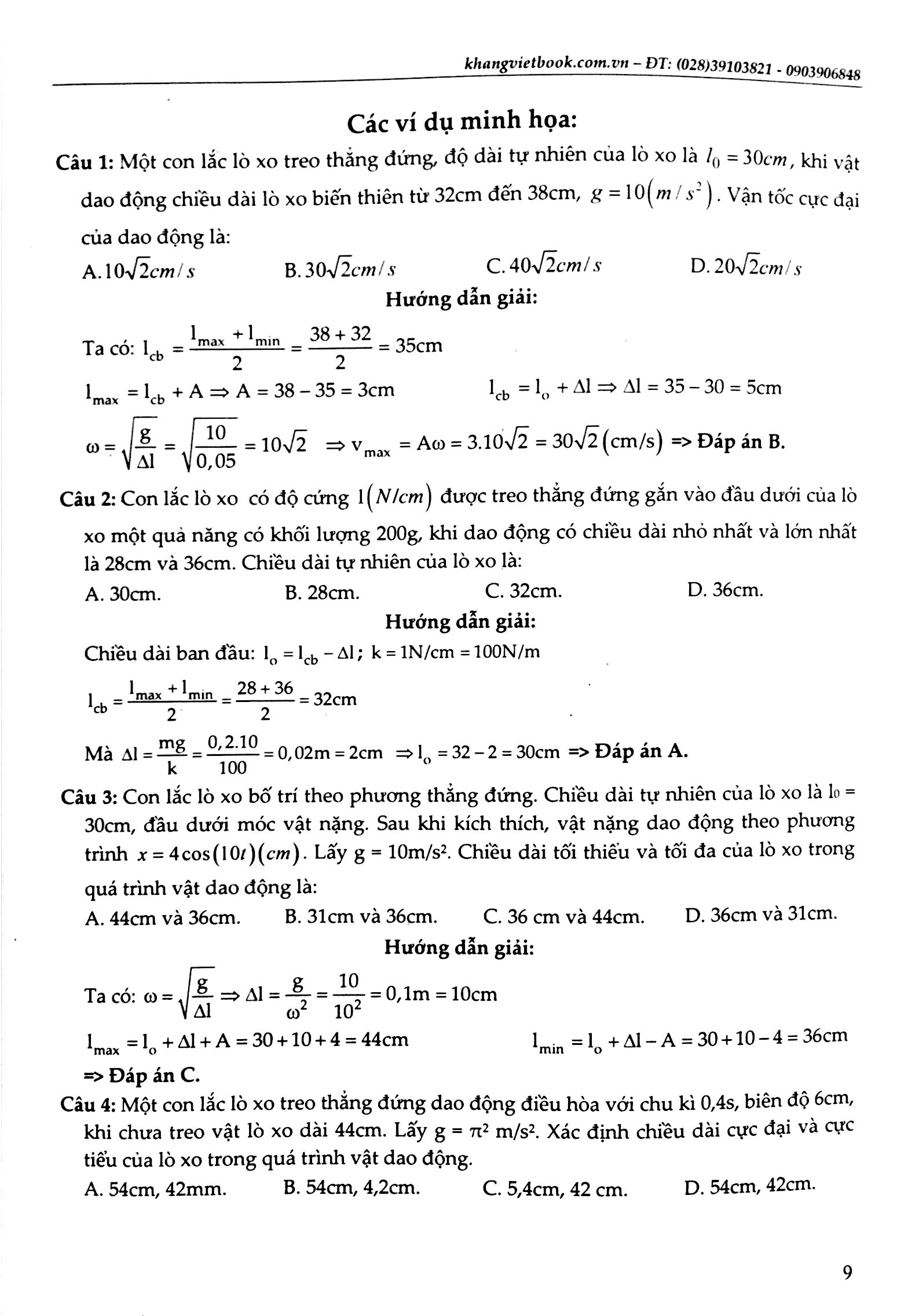 vật lý 12/1 - tuyệt kỹ các thủ thuật giải nhanh