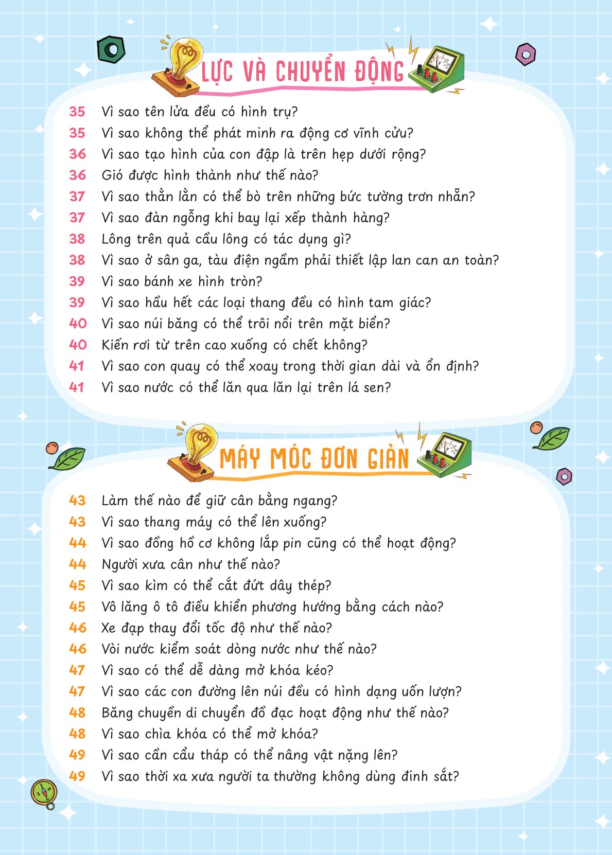 vật lý vui nhộn - những câu hỏi vì sao về vật lý