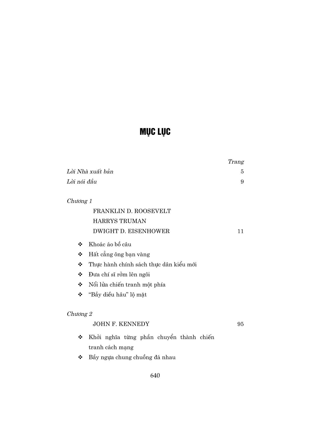 Ve Cac Tong Thong My Trong Cuoc Chien Tranh Xam Luoc Viet Nam