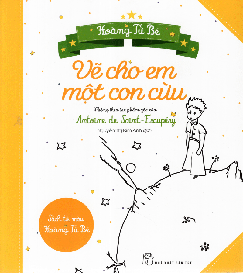 vẽ cho em một con cừu - sách tô màu hoàng tử bé