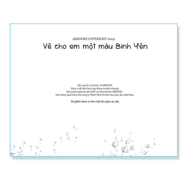 vẽ cho em một màu bình yên!