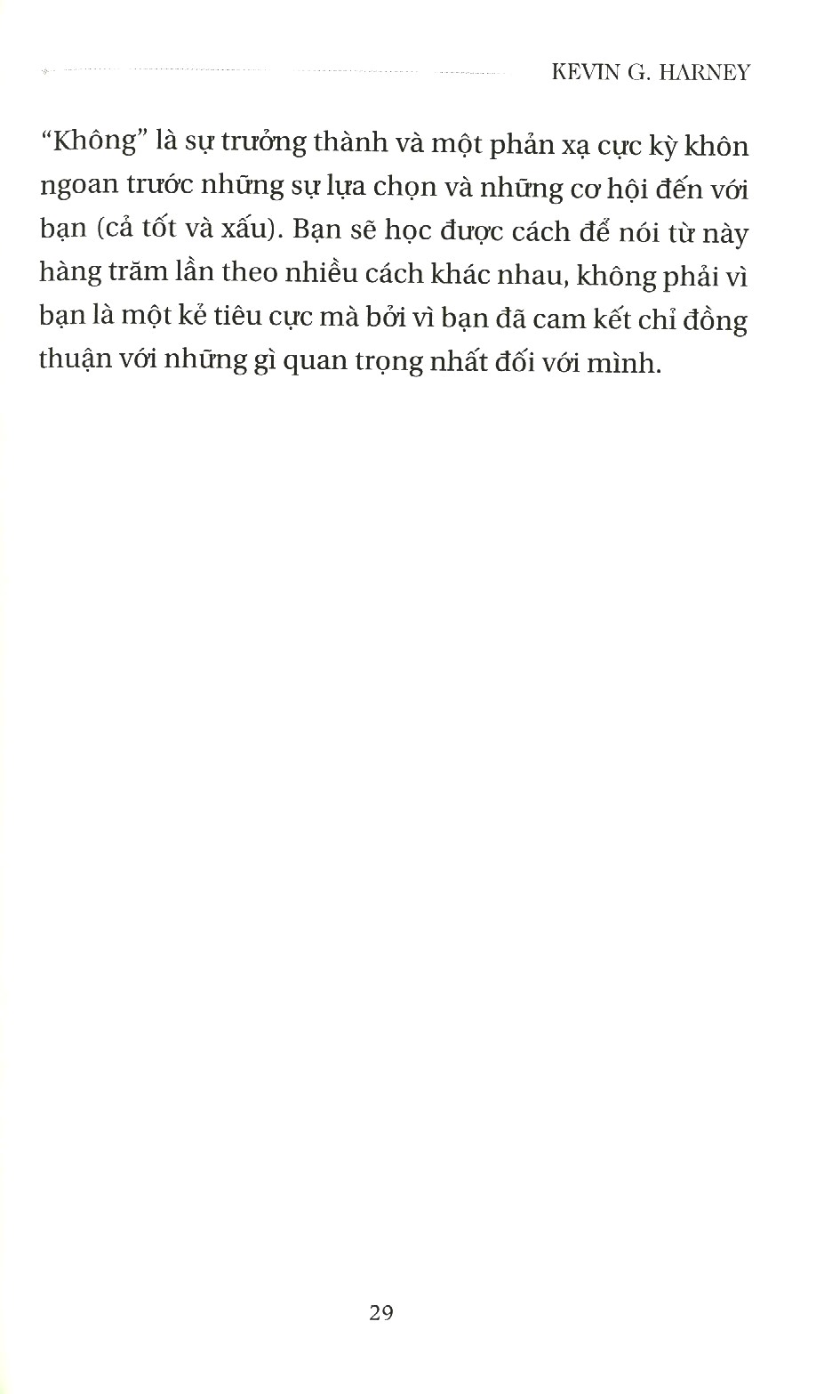 vẻ đẹp của lời từ chối