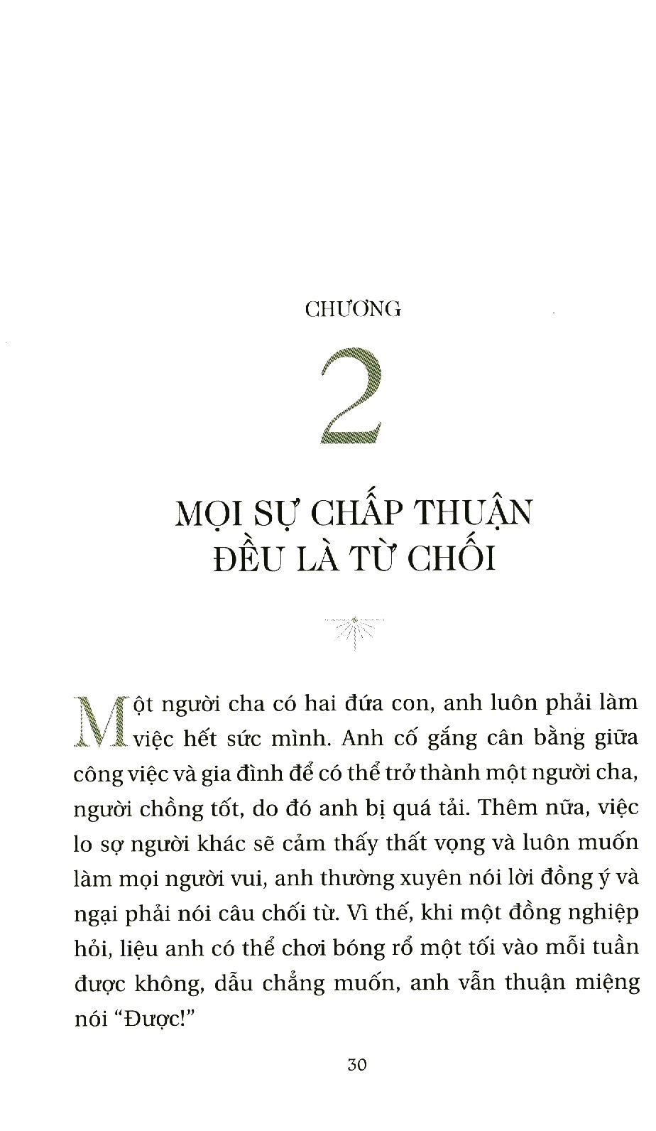 vẻ đẹp của lời từ chối