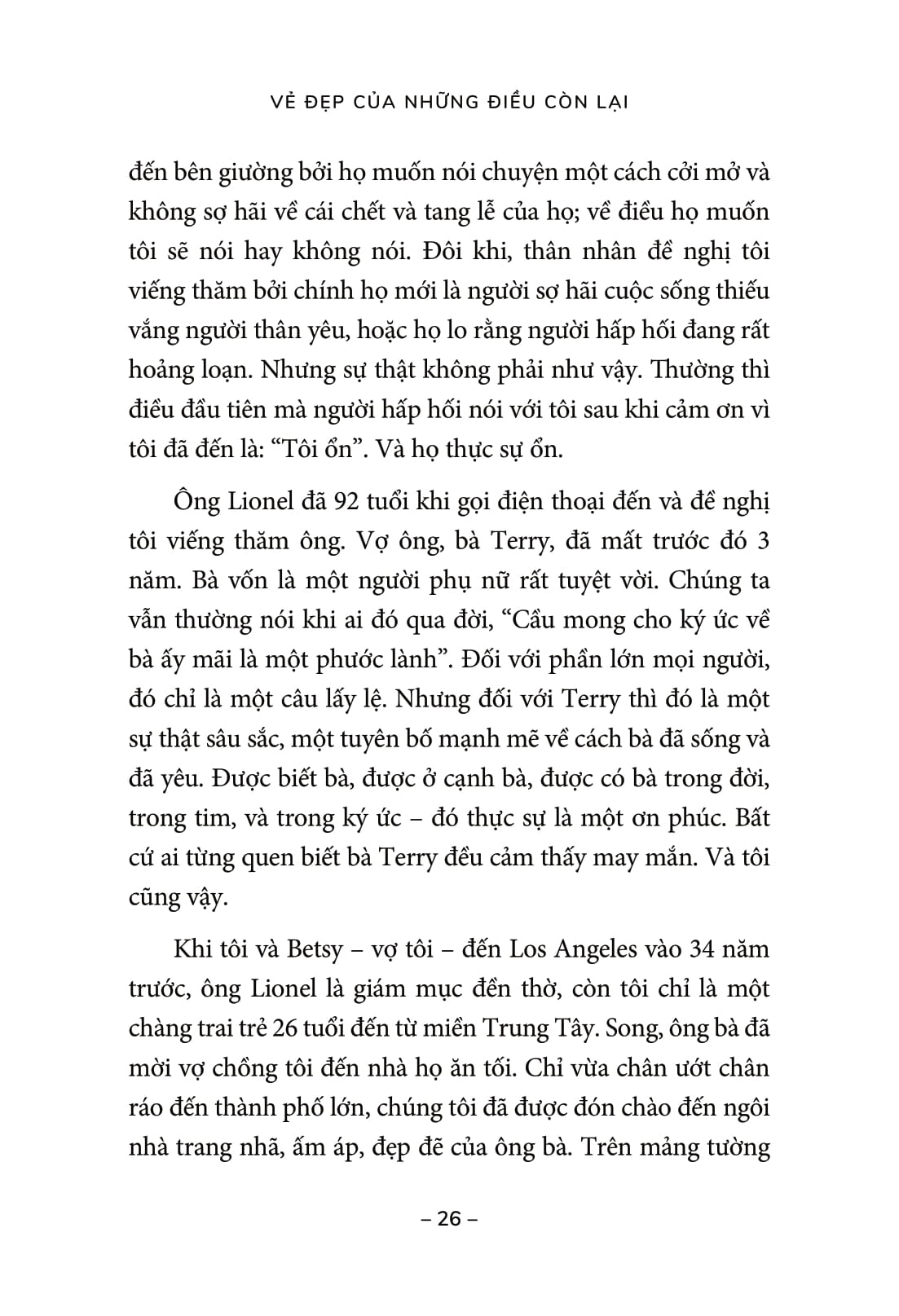 vẻ đẹp của những điều còn lại