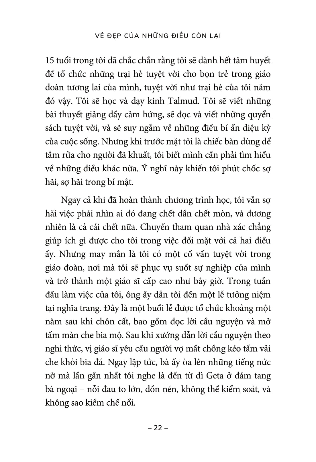 vẻ đẹp của những điều còn lại