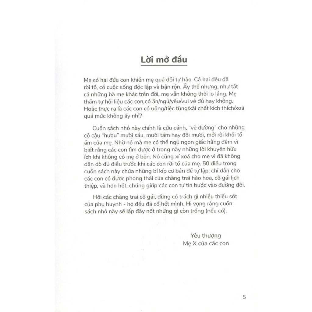 vẽ đường cho hươu tuổi 18 - cẩm nang tự lập