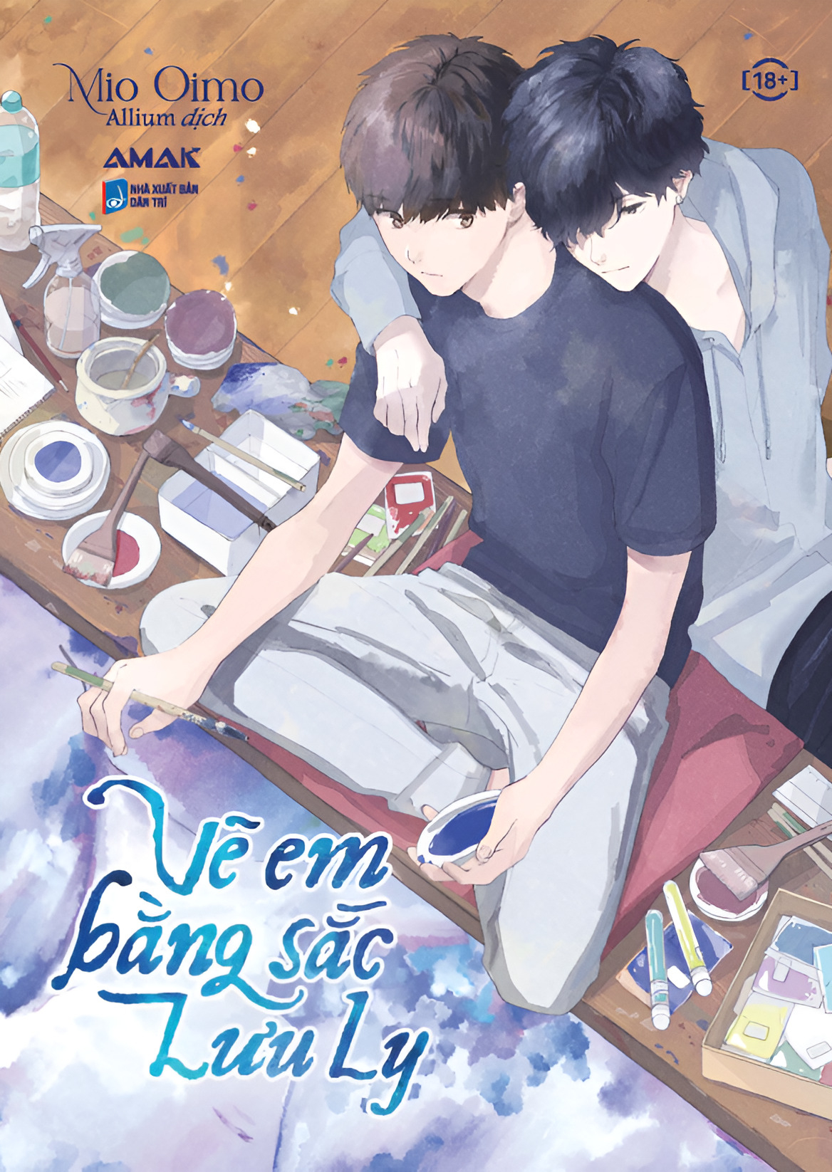 vẽ em bằng sắc lưu ly - tặng kèm bookmark bảng màu + postcard