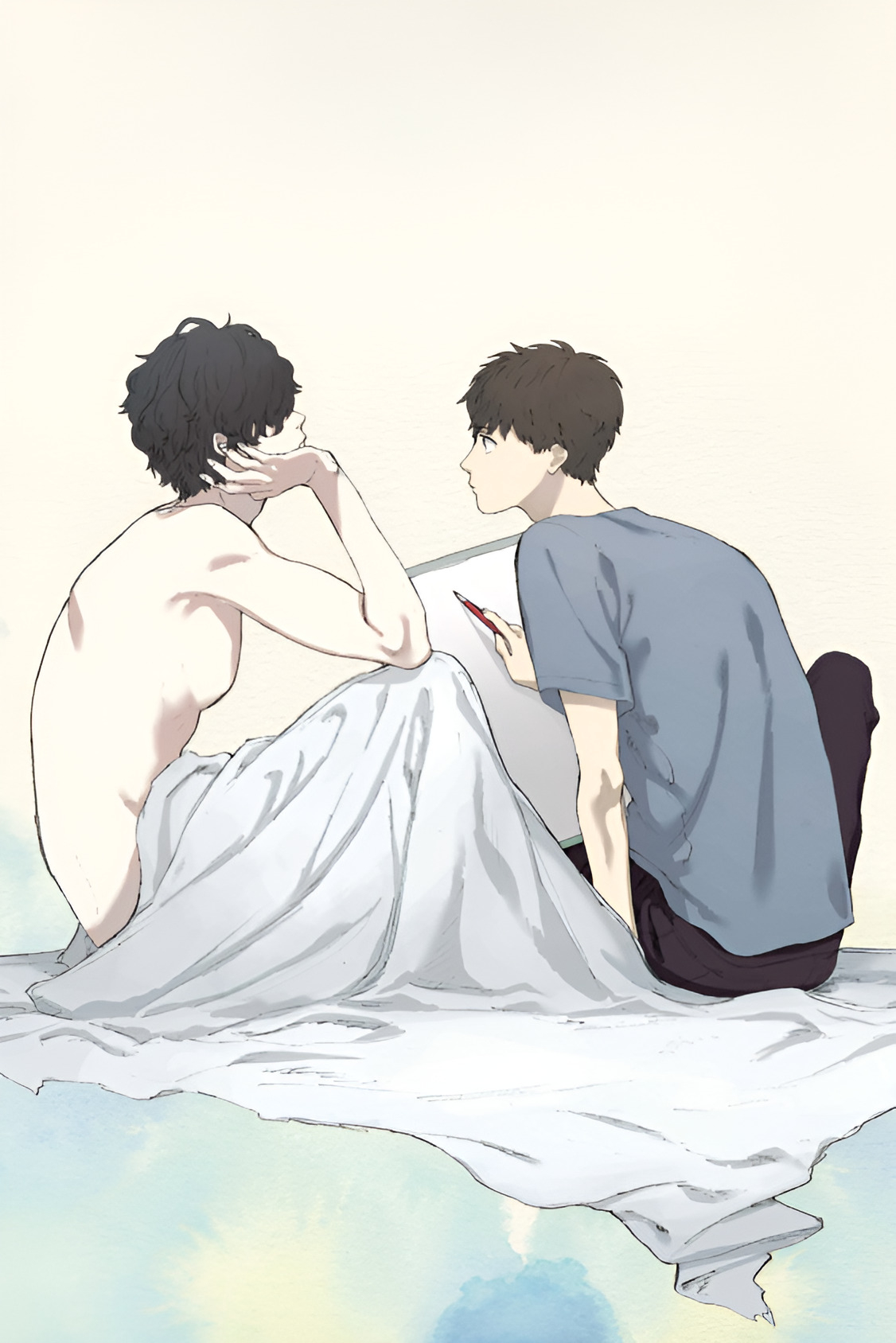 vẽ em bằng sắc lưu ly - tặng kèm bookmark bảng màu + postcard