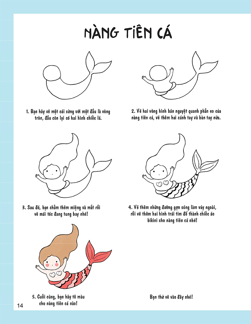 vẽ theo phong cách kawaii với 5 bước đơn giản - thế giới muôn màu