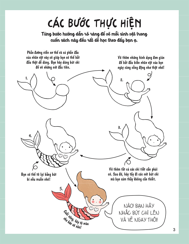 vẽ theo phong cách kawaii với 5 bước đơn giản - thế giới muôn màu