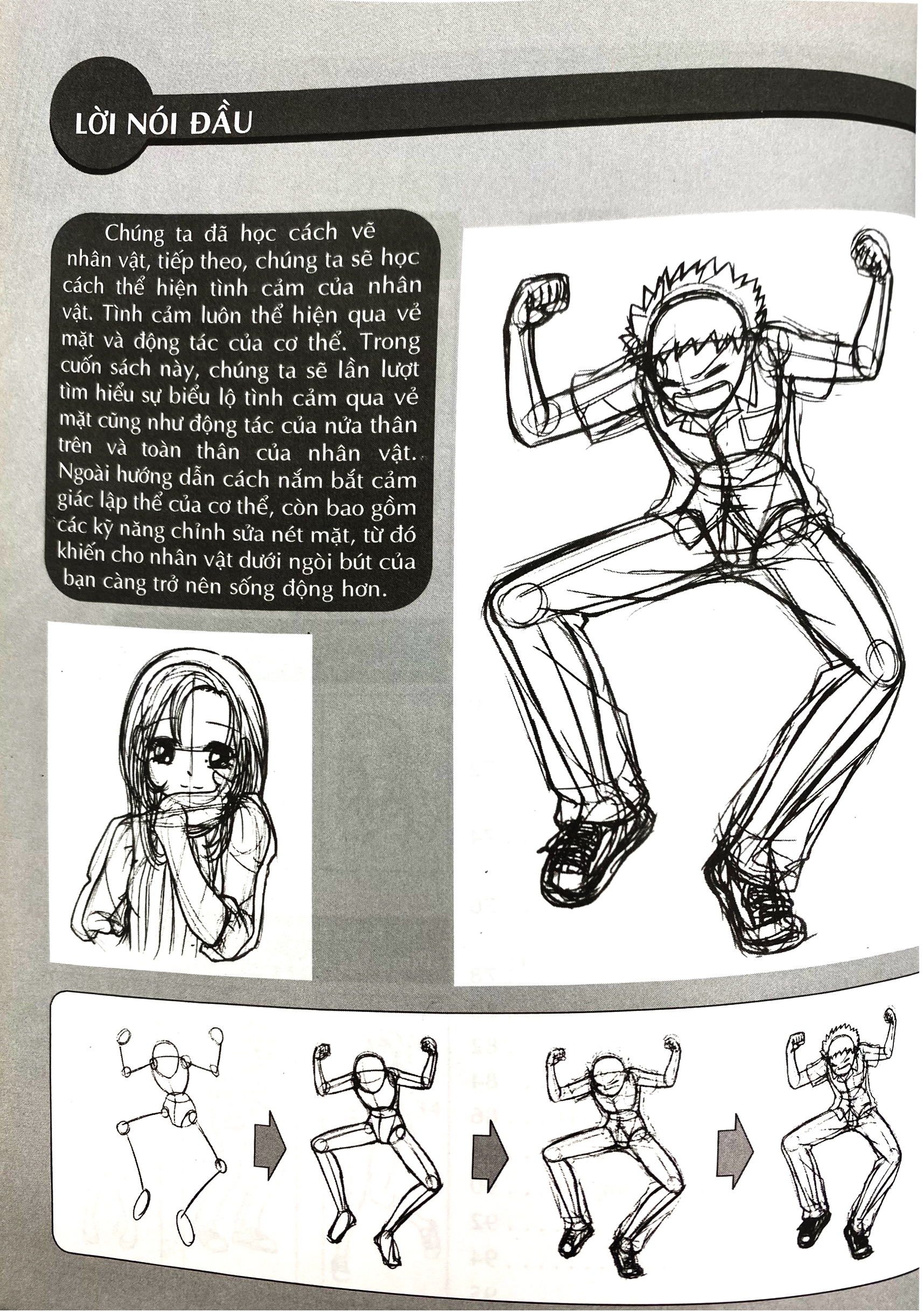 vẽ truyện tranh phong cách nhật bản - biểu cảm