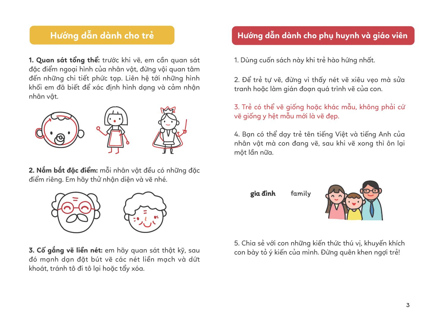 vẽ vạn vật từ những nét đơn giản - vẽ người em yêu quý