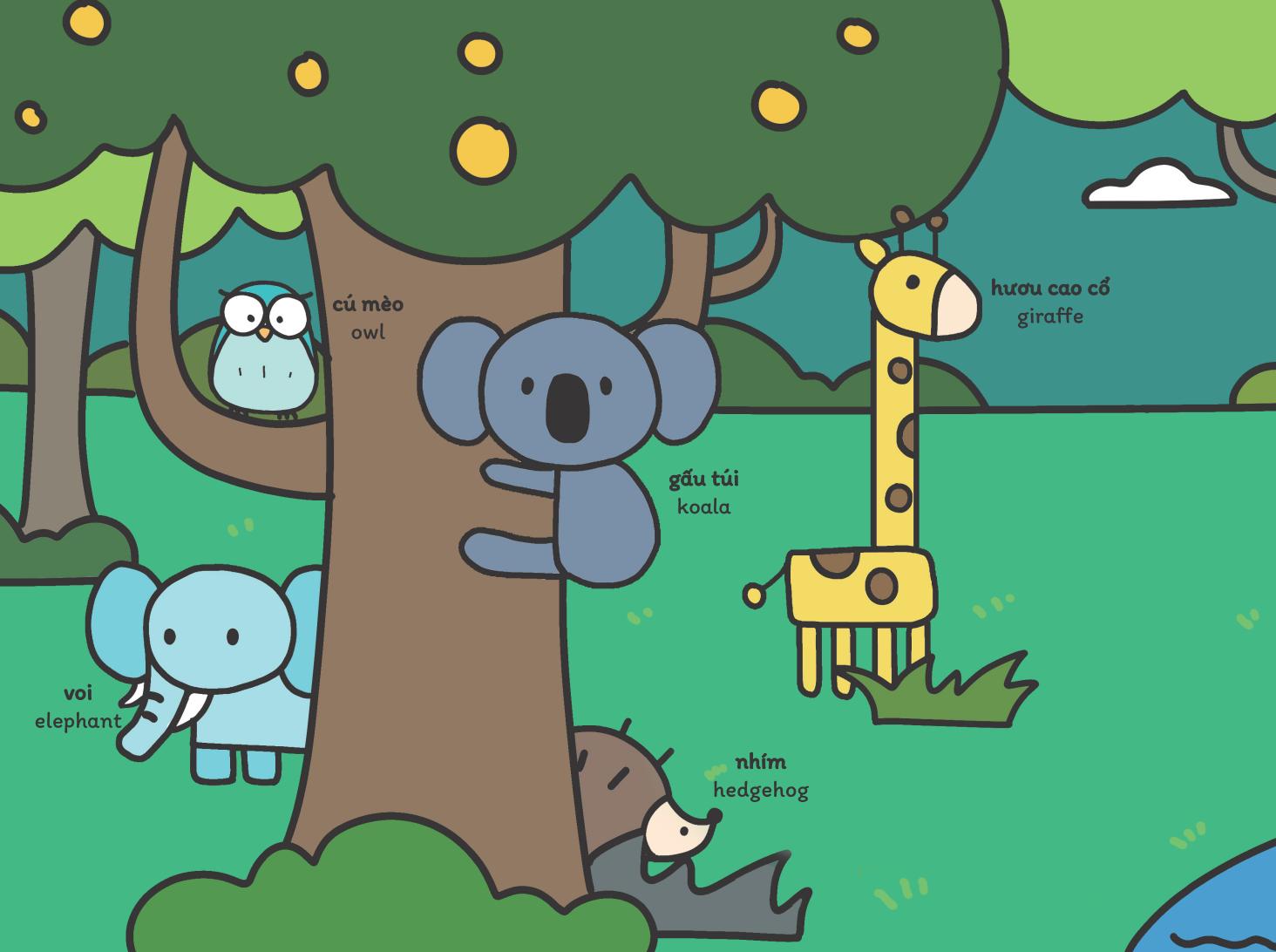 vẽ vạn vật từ những nét đơn giản - vẽ thú vật chim muông