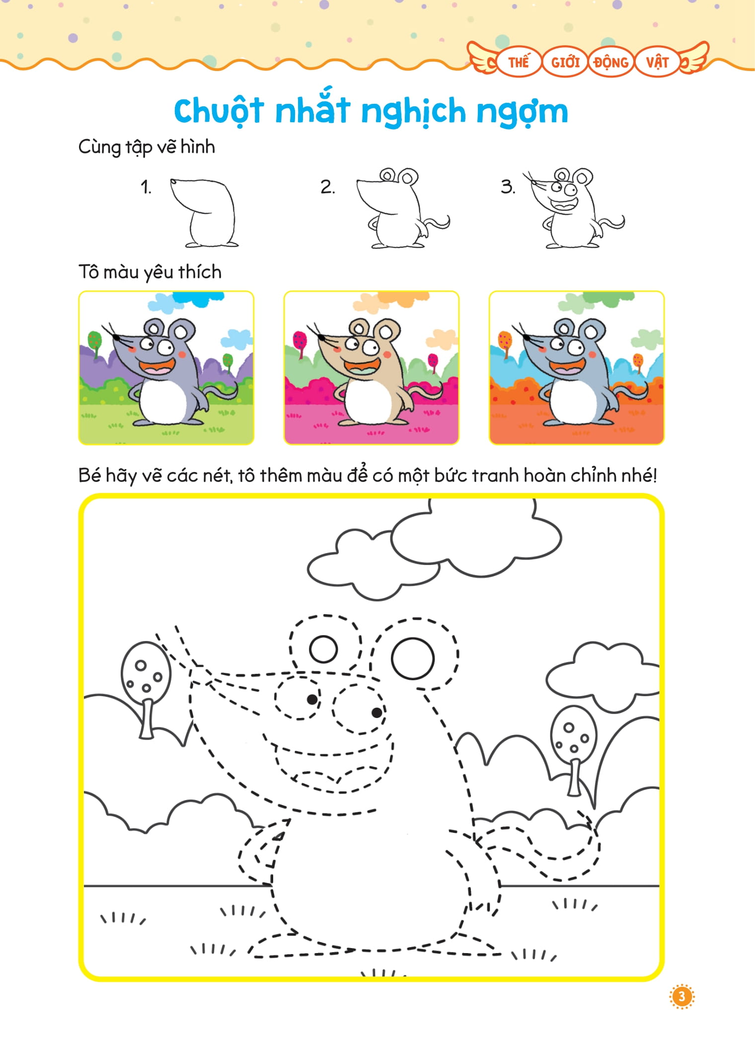 vẽ vời vui vẻ - thế giới động vật