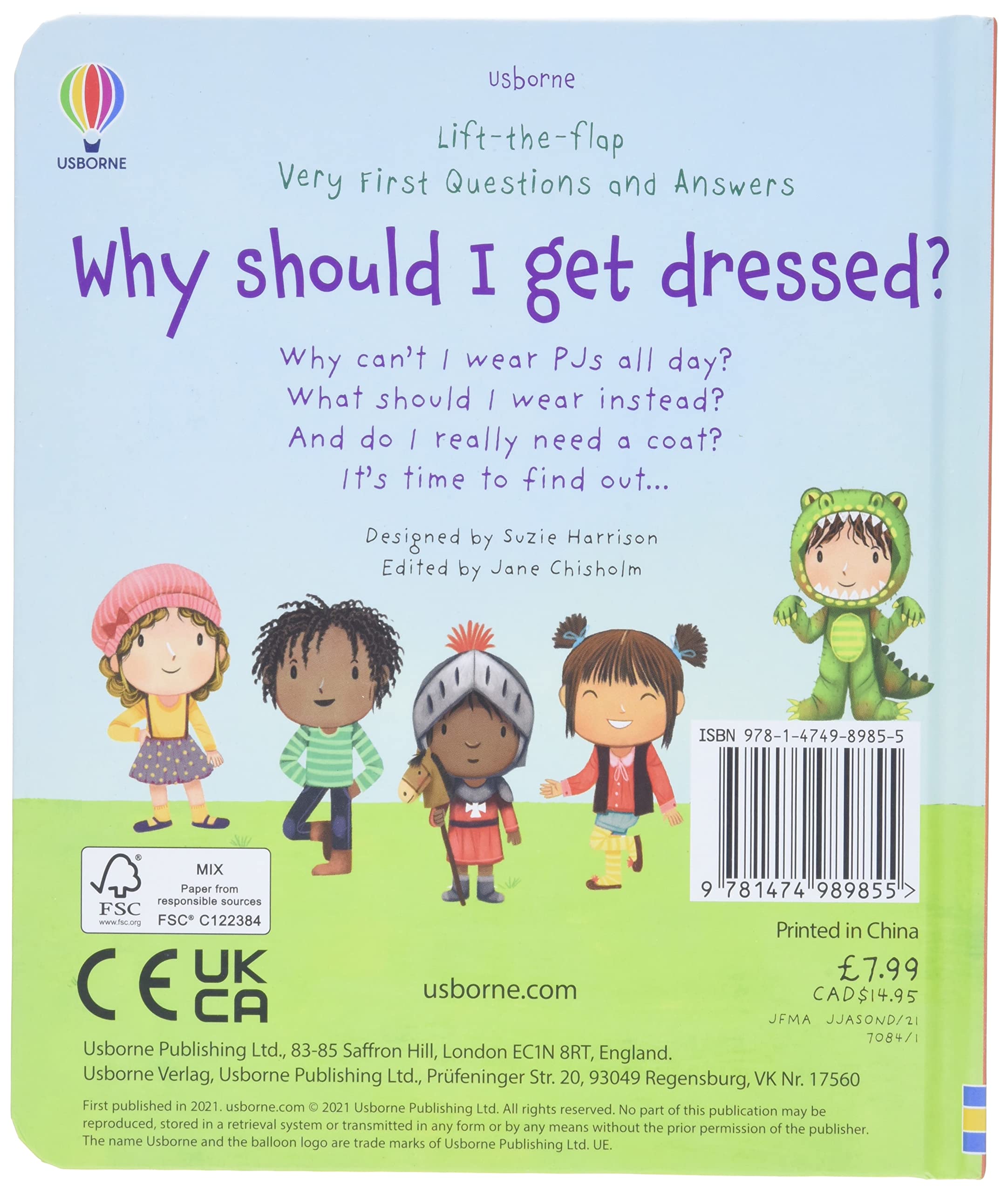 very first questions and answers why should i get dressed?