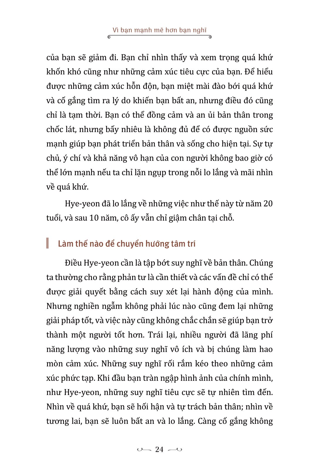 vì bạn mạnh mẽ hơn bạn nghĩ