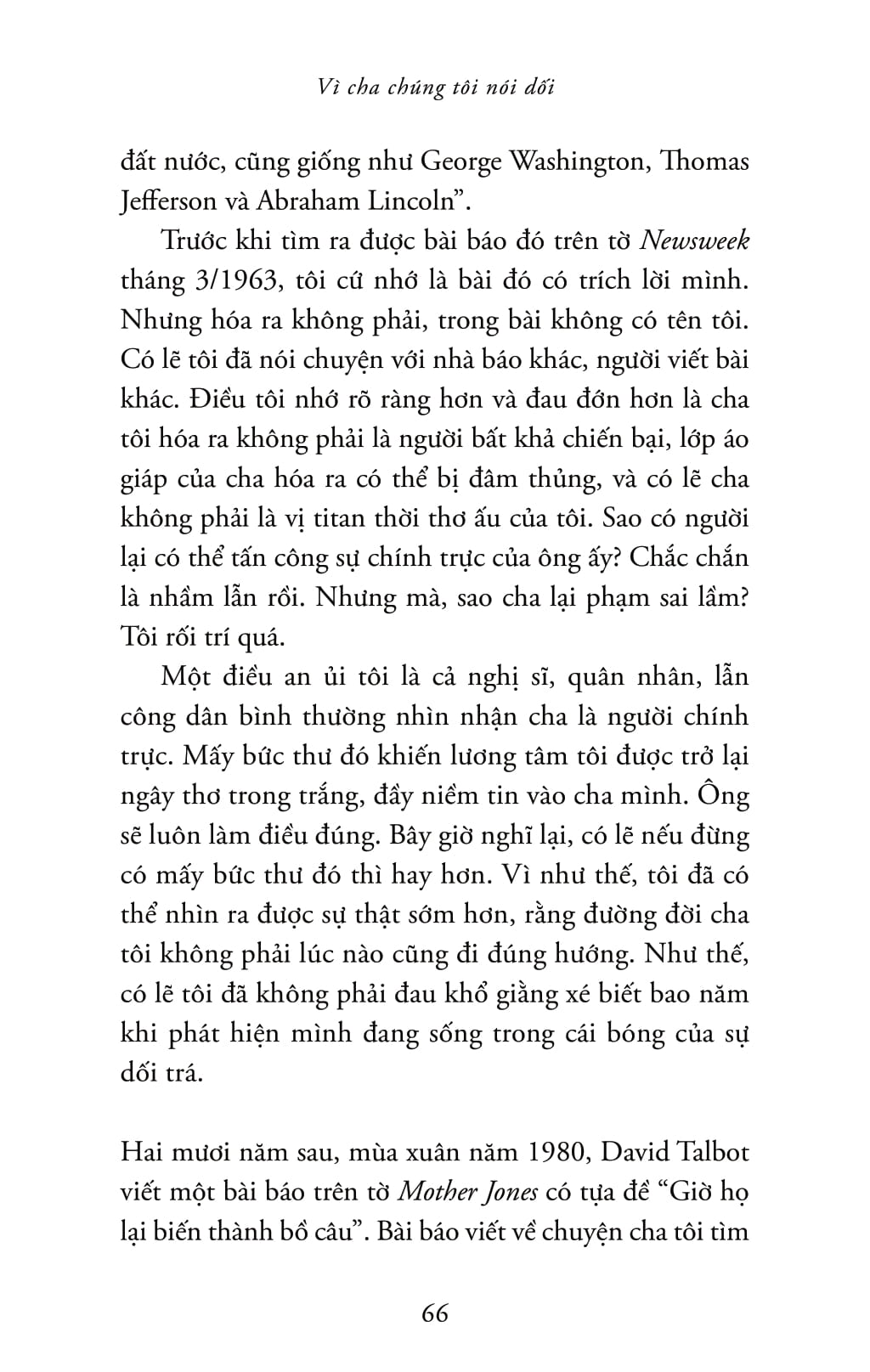 Vi Cha Chung Toi Noi Doi - Because Our Fathers Lied - Hoi Uc Ve Su That Va Gia Dinh, Tu Cuoc Chien Viet Nam Den Tan Hom Nay