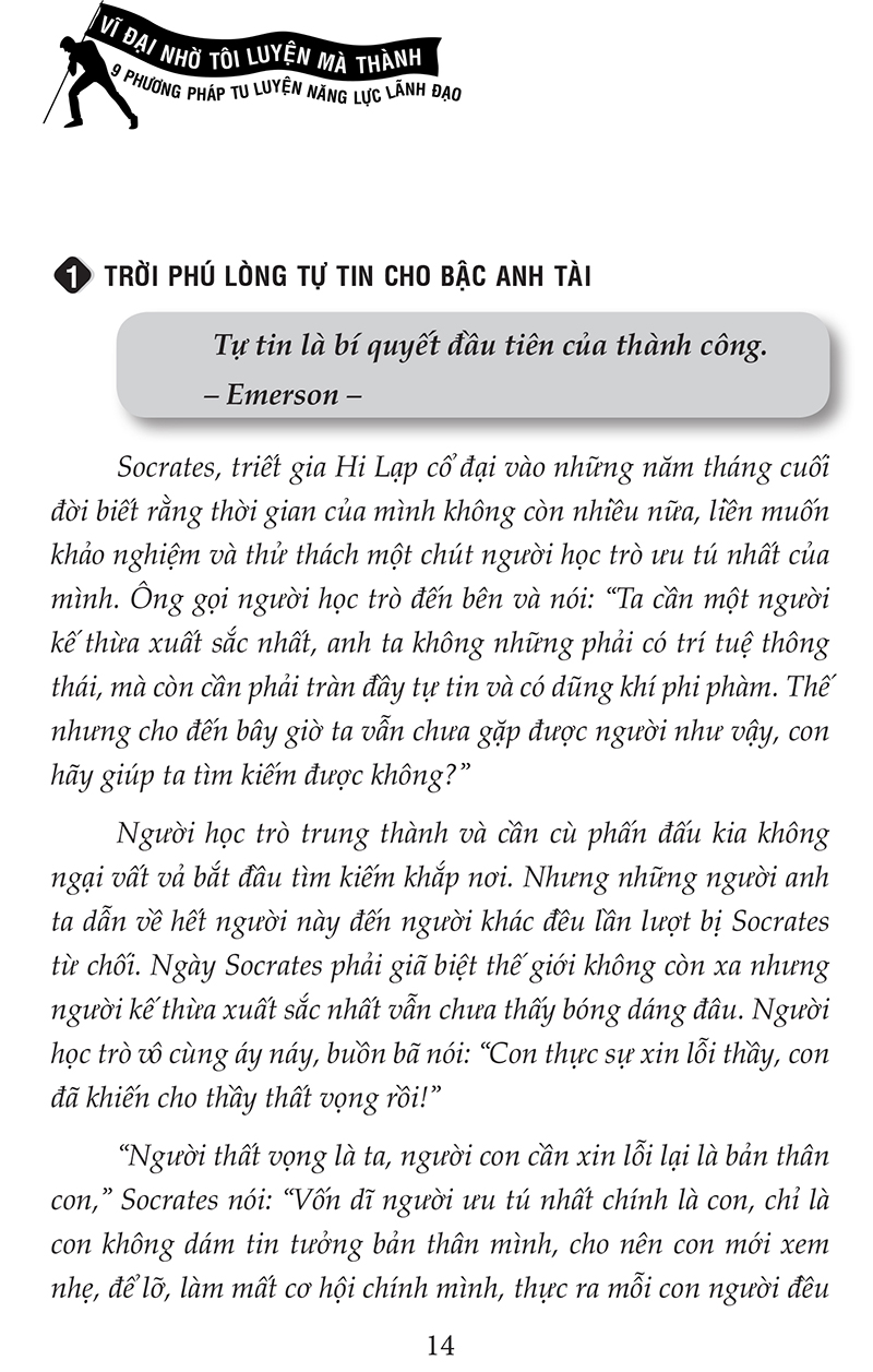 vĩ đại nhờ tôi luyện mà thành - 9 phương pháp tu luyện năng lực lãnh đạo