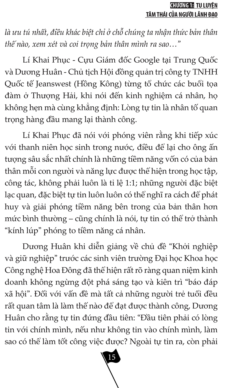 vĩ đại nhờ tôi luyện mà thành - 9 phương pháp tu luyện năng lực lãnh đạo