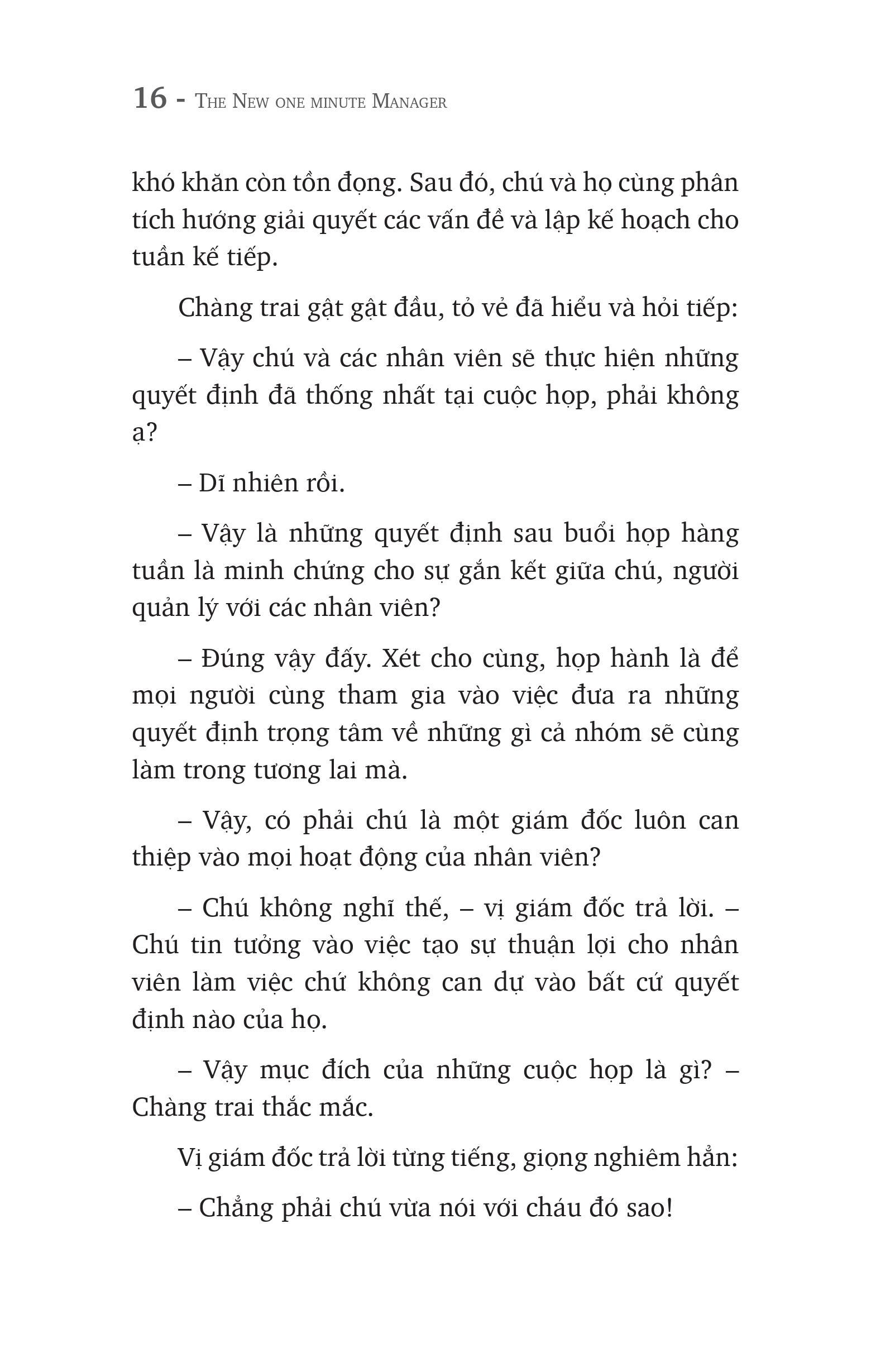 vị giám đốc một phút
