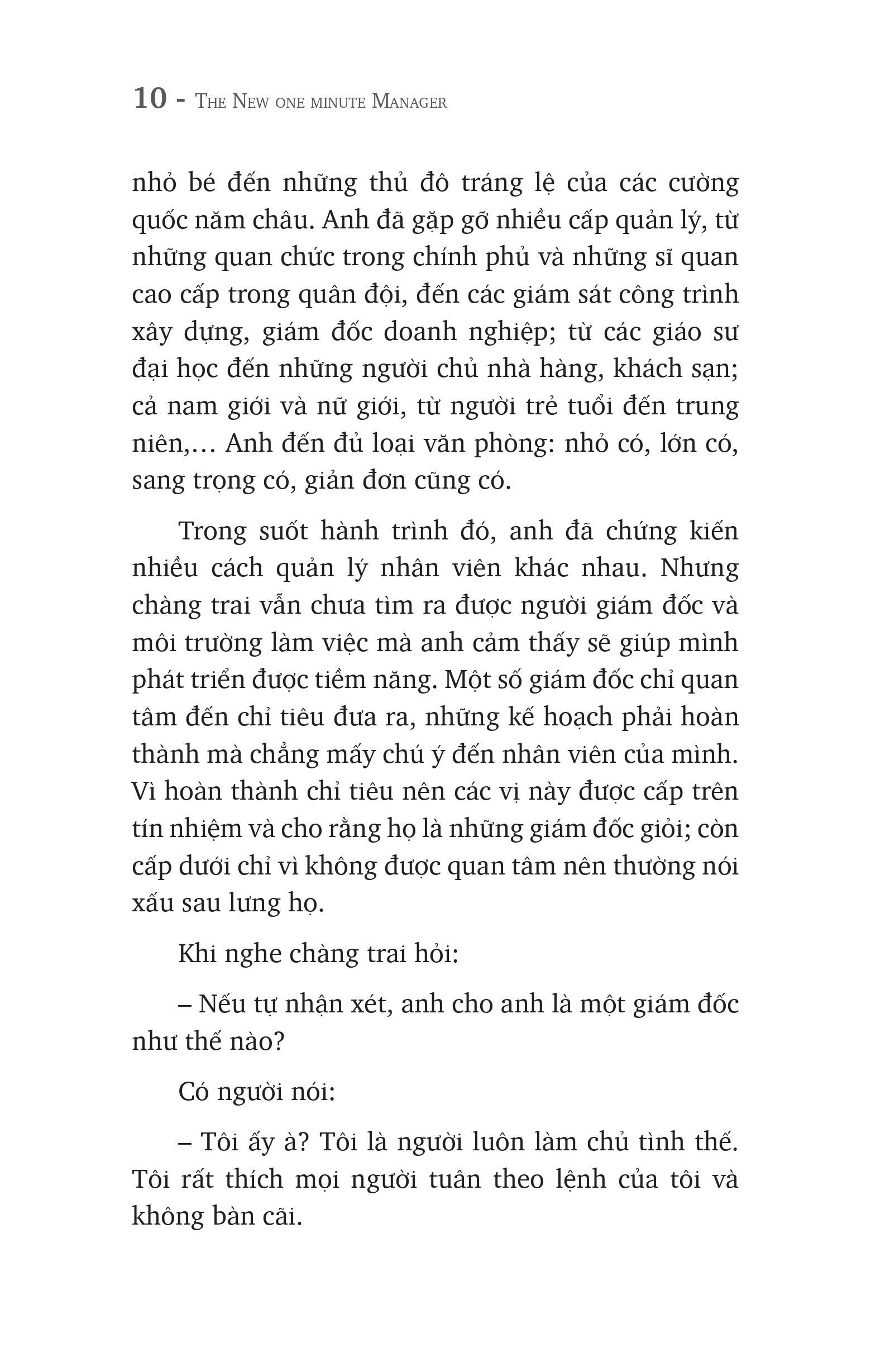 vị giám đốc một phút