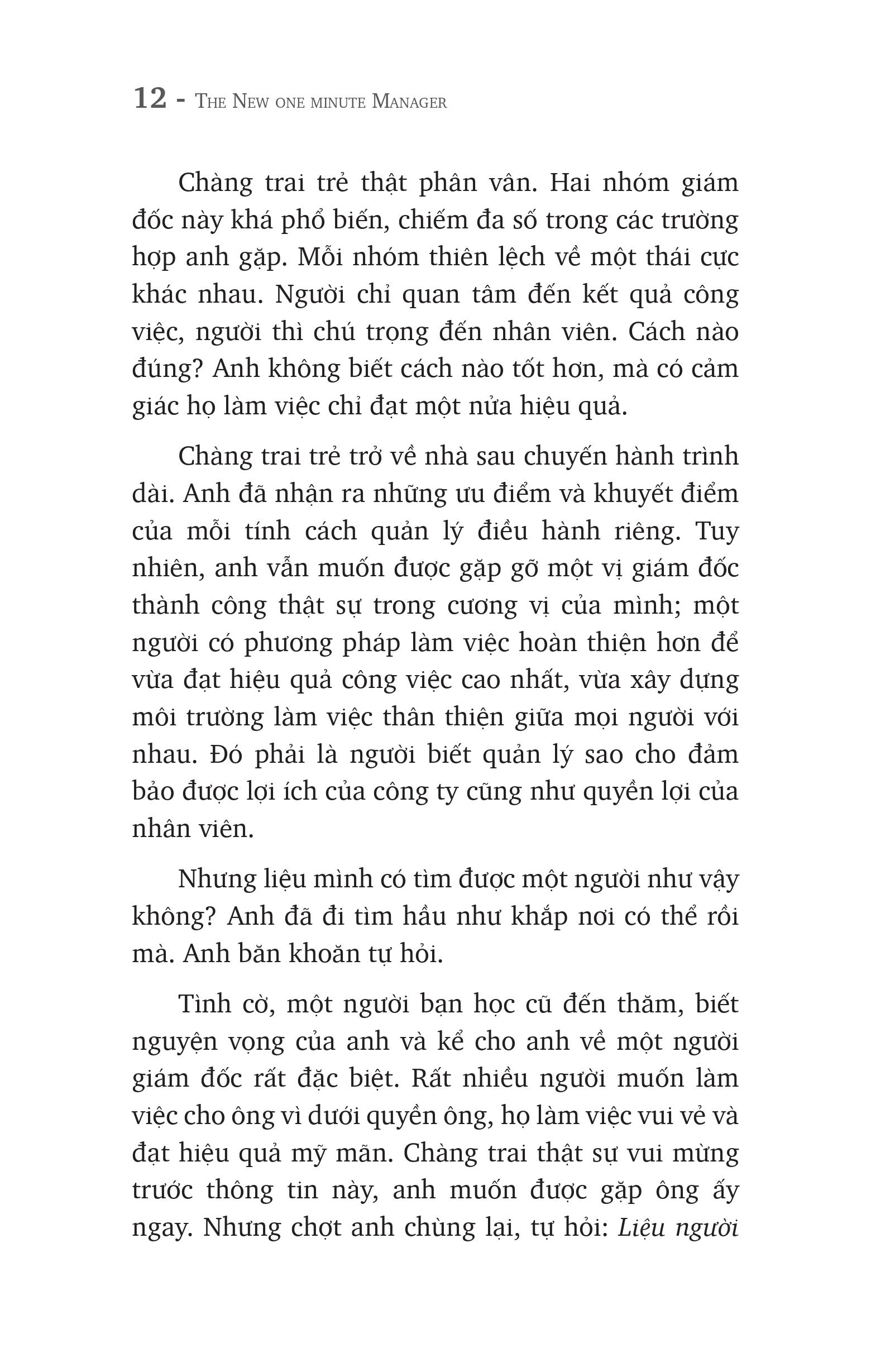vị giám đốc một phút
