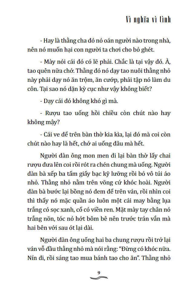 vì nghĩa vì tình