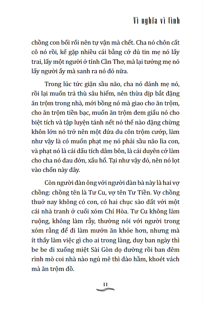 vì nghĩa vì tình