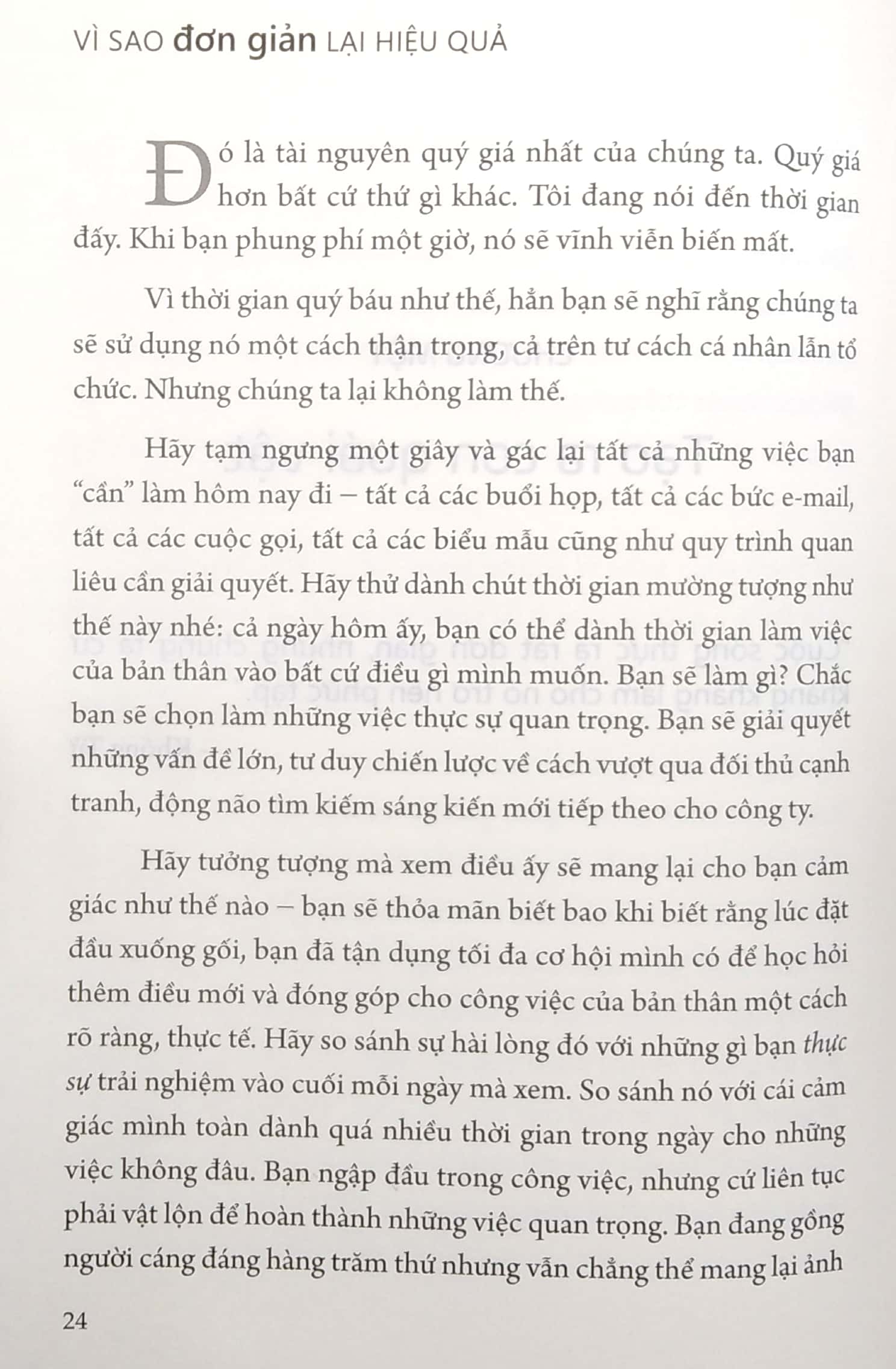 vì sao đơn giản lại hiệu quả