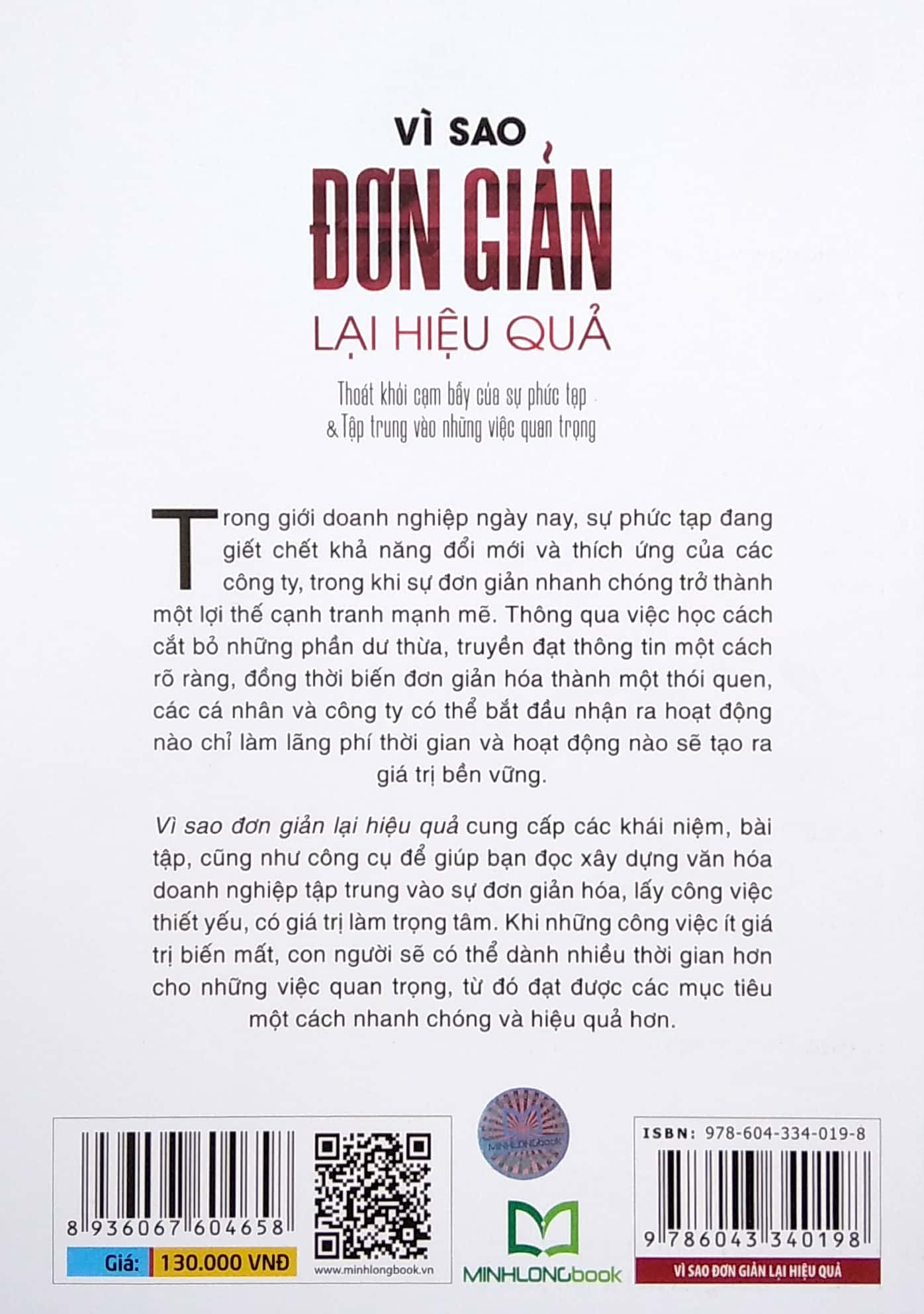 vì sao đơn giản lại hiệu quả