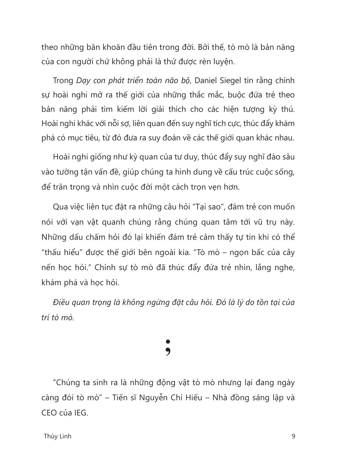 vì sao thế nhỉ? - một đứa trẻ đang tìm đường về nguồn