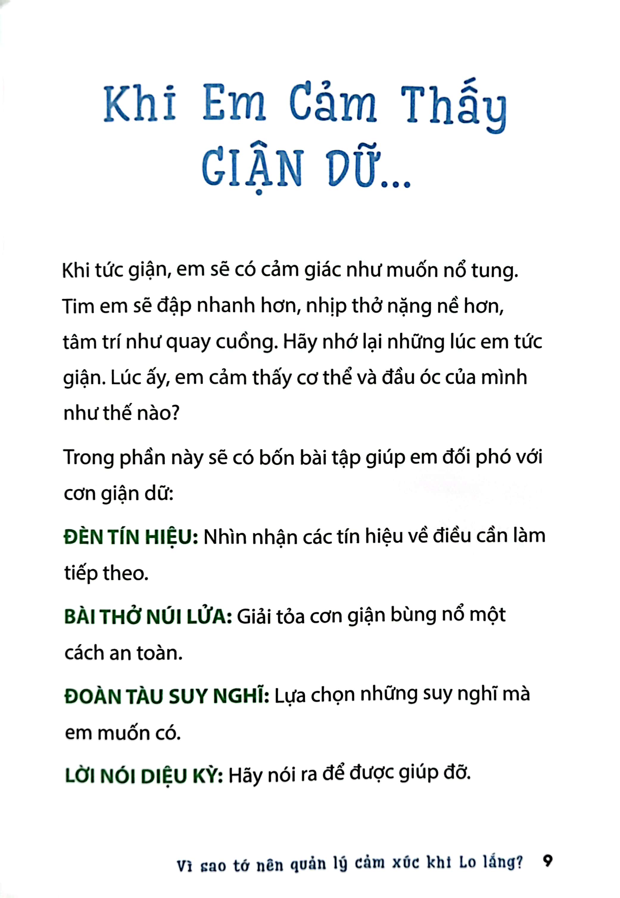 vì sao tớ nên quản lý cảm xúc khi lo lắng