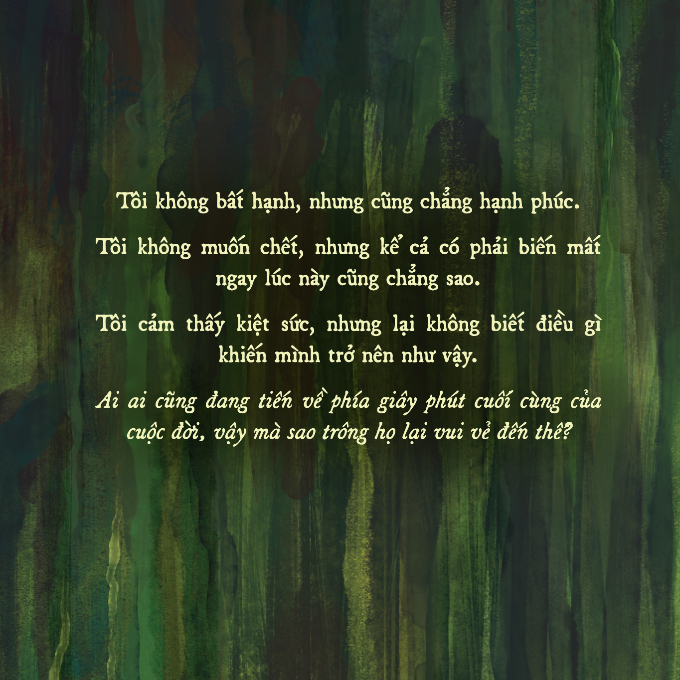 vì sao tôi không thể cảm thấy vui vẻ?