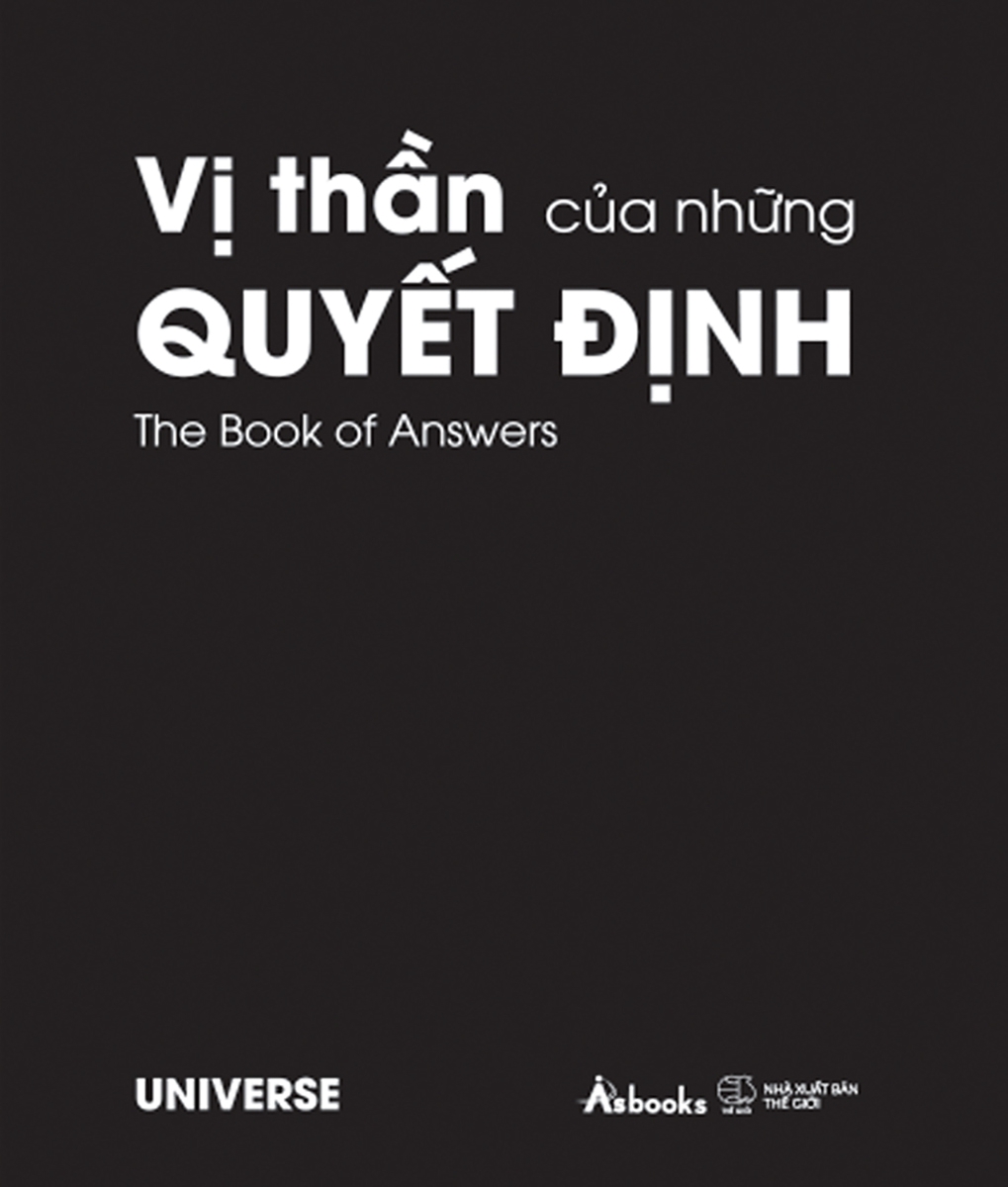 vị thần của những quyết định - the book of answers - bản bìa đen