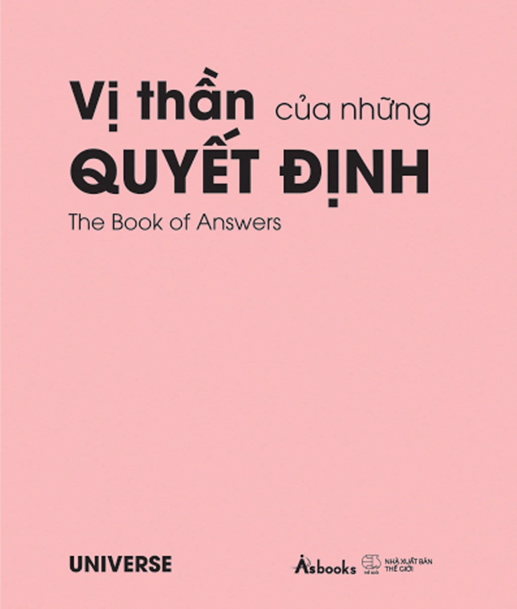 vị thần của những quyết định - the book of answers - bản bìa hồng